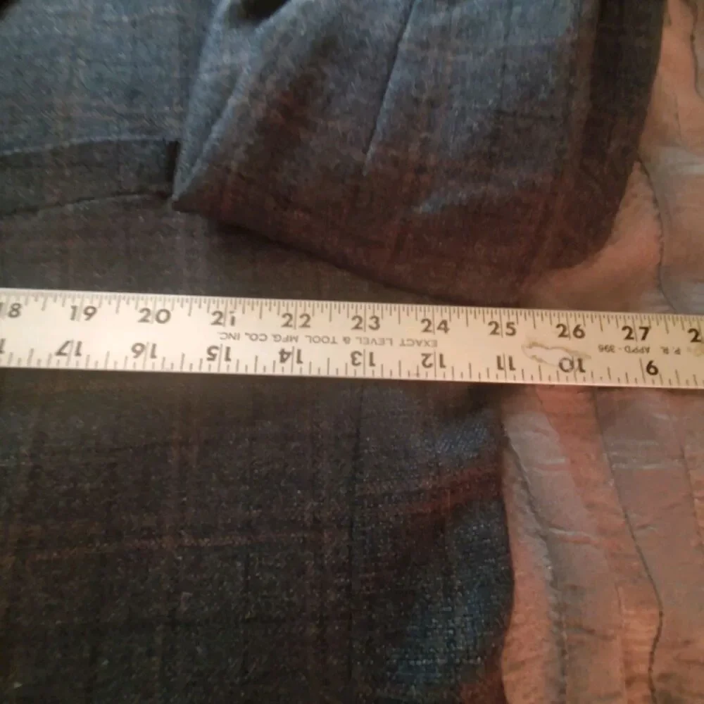 Pronto Uomo Platinum 100% Wool Mens 48L Blazer Suit Jacket Sport Coat Brown Grey
